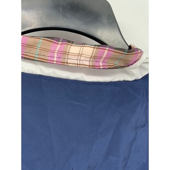 STORY OF LOLA Women's Blue-Red-White Striped Zip-Up Windbreaker Jacket SZ ML - Picture 7 of 14